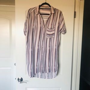 T shirt dress-silky material